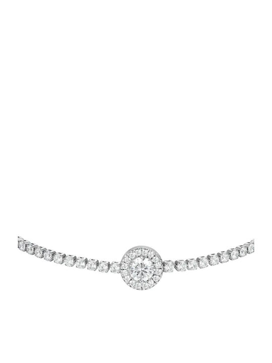 Luca Barra Women's Riviera Bracelet Made of Stainless Steel with Zircon 16cm