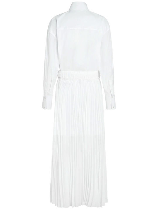 Mini Shirt Dress White