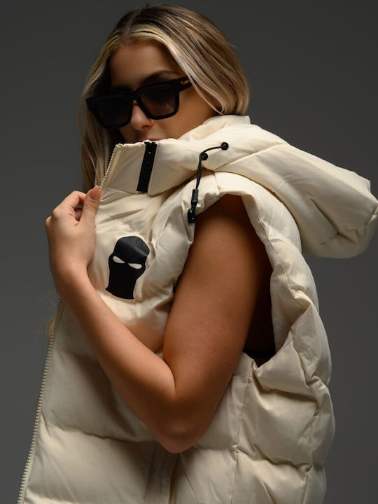 Women's Puffer Jacket for Winter Off-white