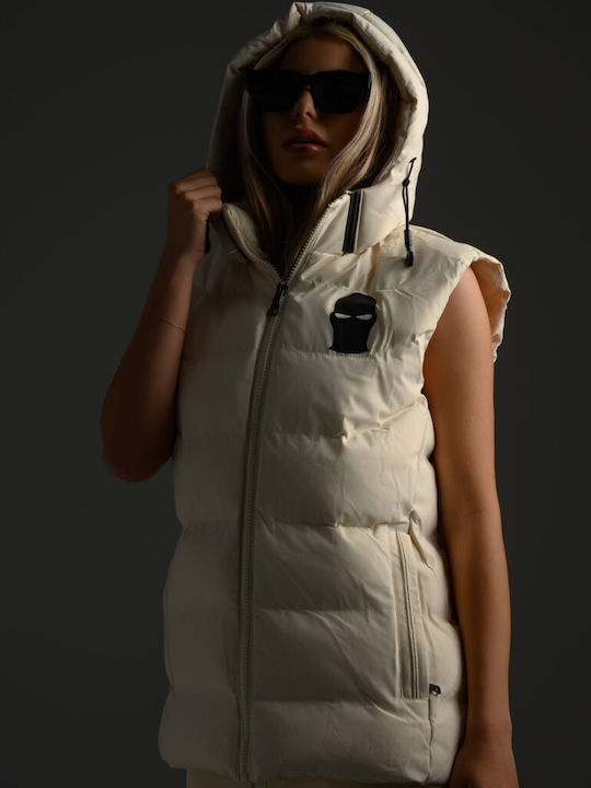 Women's Puffer Jacket for Winter Off-white