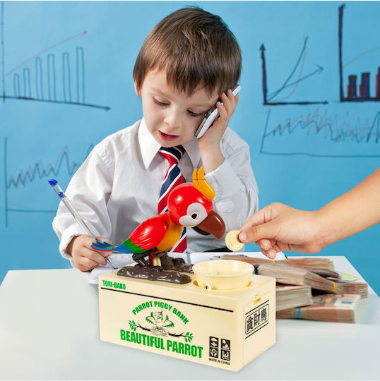 Interactive Piggy Bank Children Parrot Model