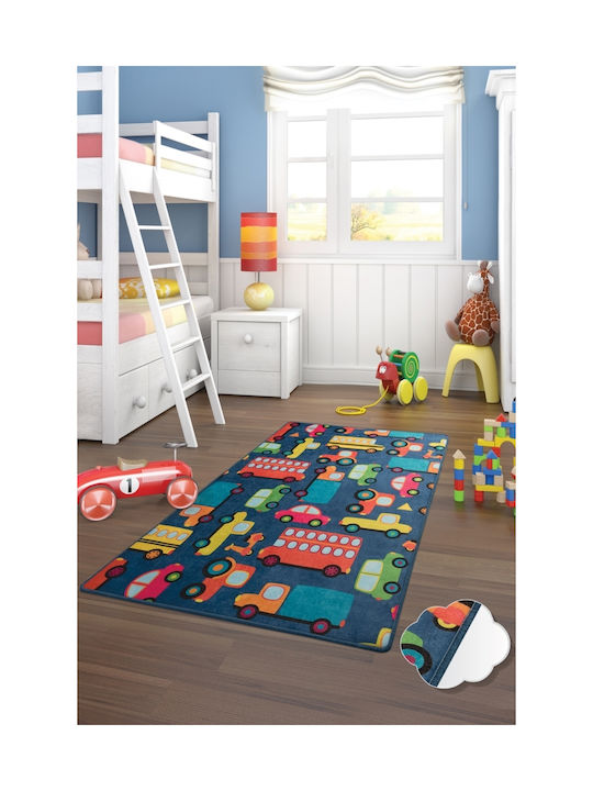 Chilai Home Παιδικό Χαλί Cars Μπλε 150x200cm