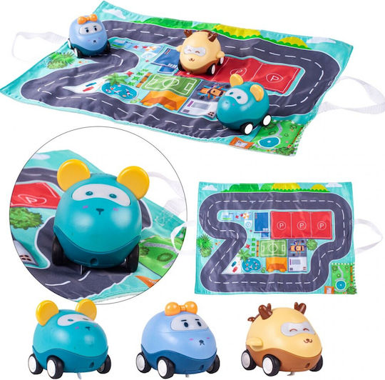MalPlay Kids Synthetic Rug Cars 50x38cm