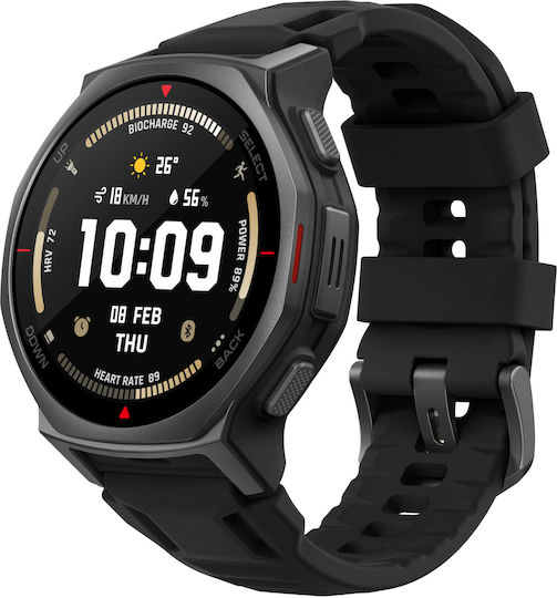 Amazfit T-Rex 3 Pro Titan 44mm Wasserdicht Smartwatch (Tactical Black)