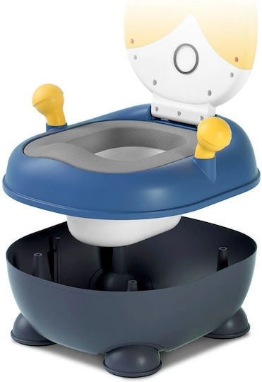 Little Mom Potty Vas cu Capac Albastru
