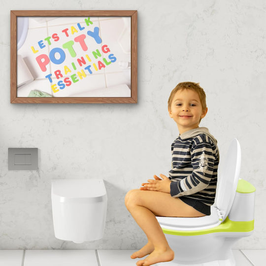 Little Mom Potty Bowl with Lid Green