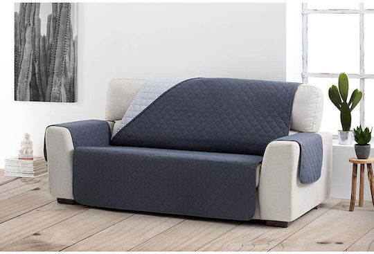 Sofazip Elastische Abdeckung für Dreisitziges Sofa Cappuccino - Ivory 160εκ. 1Stück SZMATCAIV