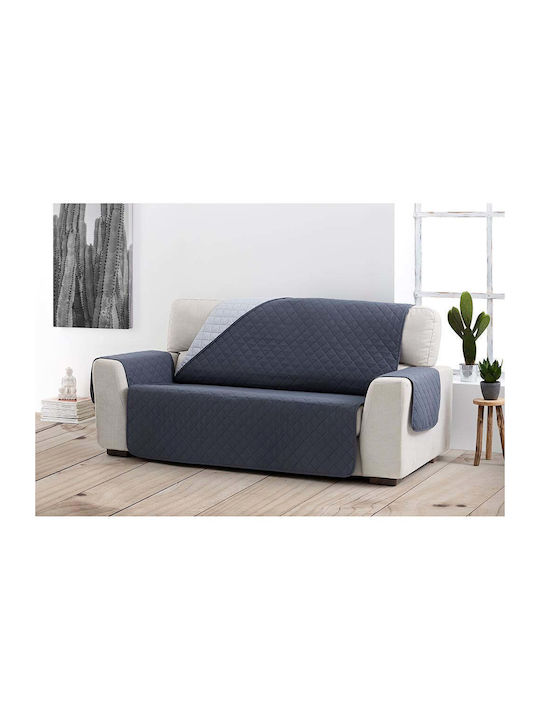Sofazip Ελαστικό Κάλυμμα Πολυθρόνας Dark Grey - Light Grey 55εκ.