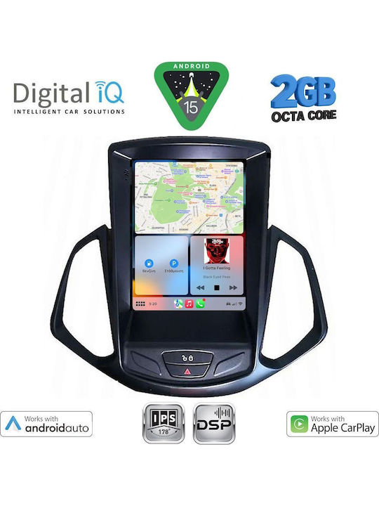 Digital IQ Car Audio System for Ford EcoSport 2012-2018 (Bluetooth/USB/AUX/WiFi/GPS/Apple-Carplay/Android-Auto) with Touch Screen 9.7"