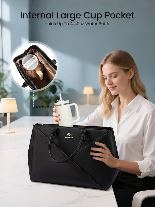 Σετ Γυναικεία Τσάντα Shopper Μαύρη