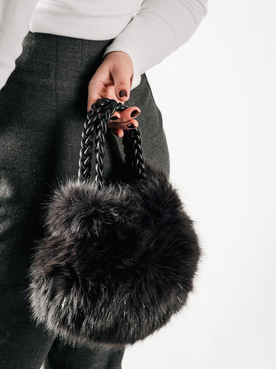 Fur Women's Handbag Grey