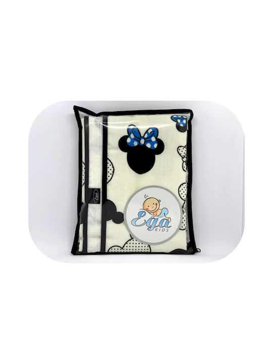 Minnie Mouse Бебешка кърпа за преповиване Черен 80x80см.