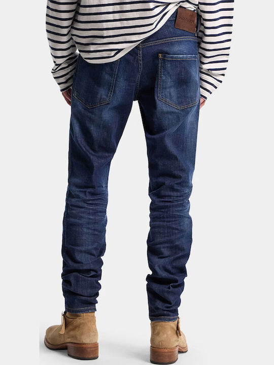 Dsquared2 Men's Elastic Jeans Pants Navy Blue