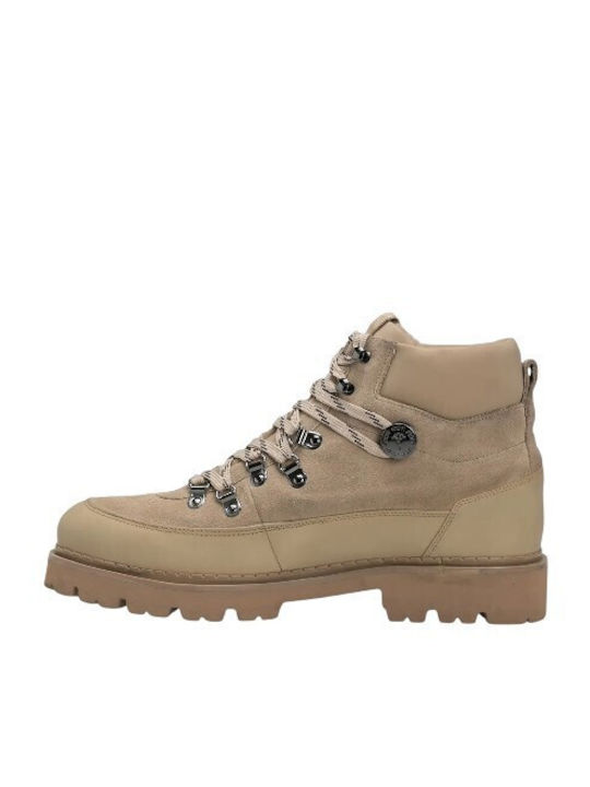 Velluto Leder Braune Herrenstiefel