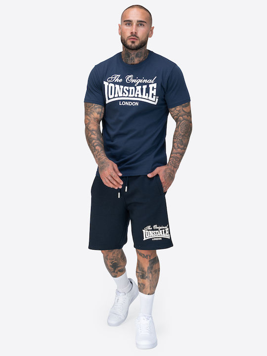 Hulton Men's Athletic Shorts Dark Navy/ecru