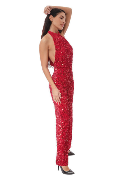 Damen Einteiler Anzug Red