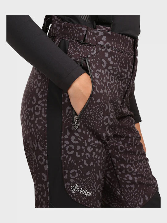 Kilpi ZL0407KI-BLK Pantaloni de schi și snowboard pentru femei Ski & Snowboard Coajă moale Negru