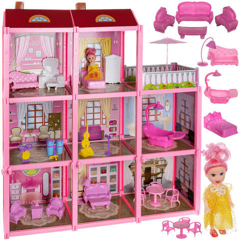 Iso Trade Dollhouse with Furniture