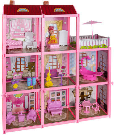 Iso Trade Dollhouse with Furniture