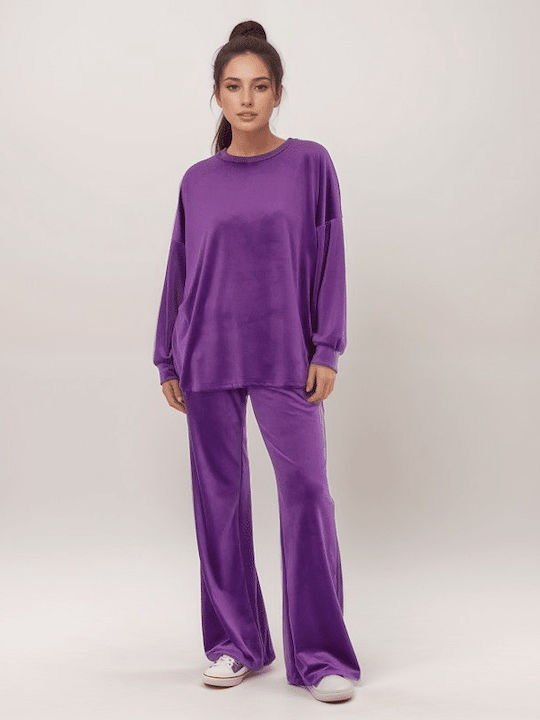 Комплект анцуг Велур Purple