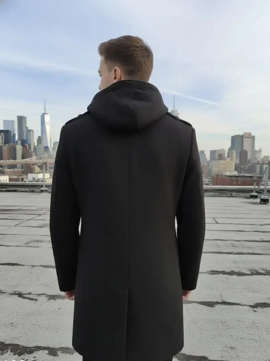 Herren Mantel Black