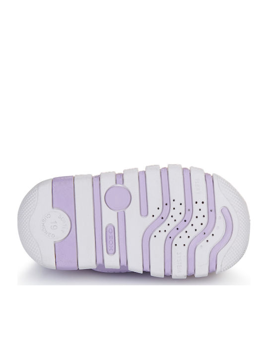 Kids Sneakers Anatomic with Hoop & Loop Closure Purple