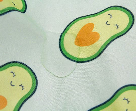 Baby Jem Ποδιά Υφασμάτινη με Μανίκια Avocado