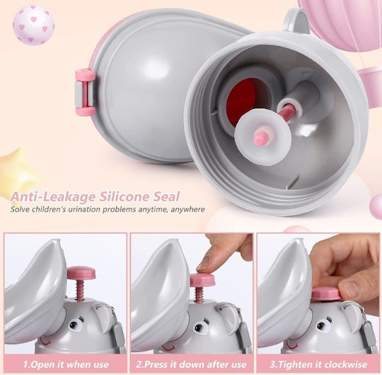 Little Mom Potty Portabil cu Capac Roz