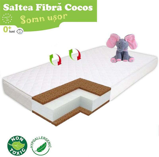 Smartic Ortopedic Saltea Pentru Patut cu Nucă de cocos 70cmx120cmx10cm