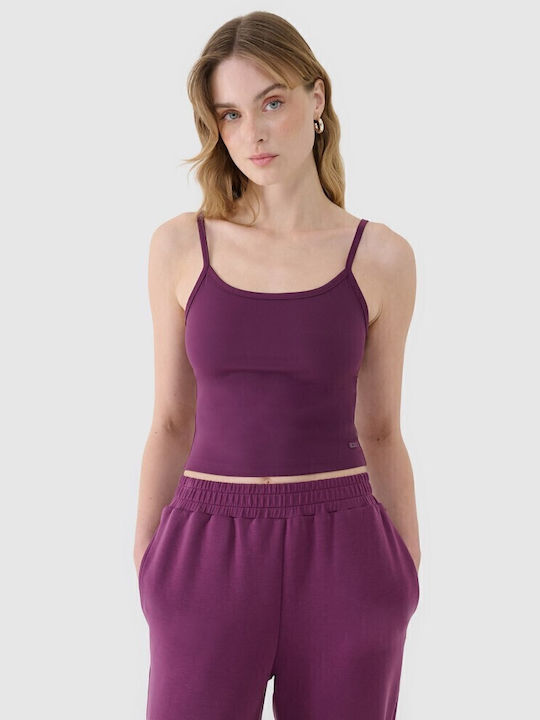 Bluze Damă Sport Crop Top Violet