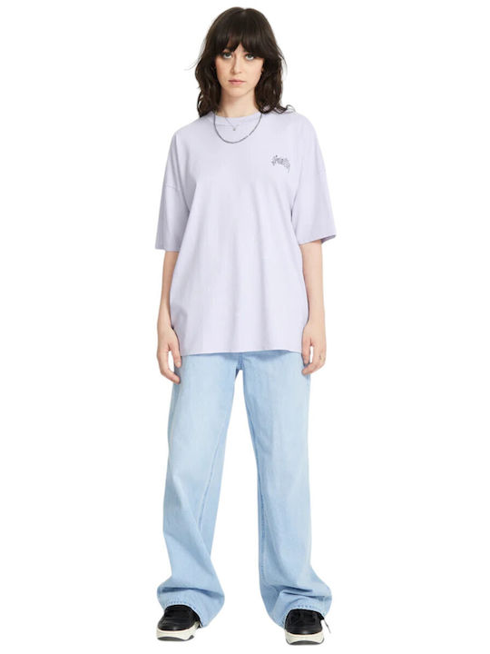 Voltrip Women's Oversized T-shirt Dusty Lavender