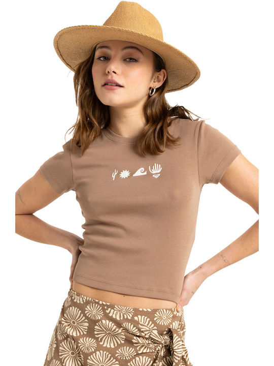 Beach Women's T-shirt Brown
