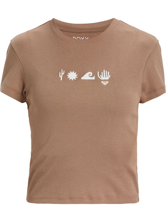 Beach Women's T-shirt Brown