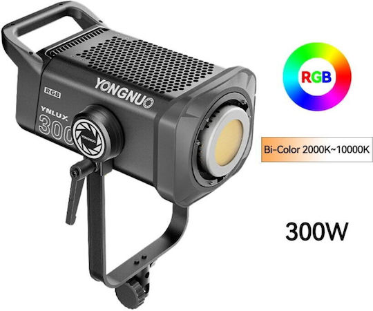 Yongnuo Yongnuo Cob Led Rgb Lamp Kit 300w Yongnuo Video Light Ynlux300rgb Kit 2000k-10000k Gray
