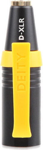 Deity Microphone Adapter Deity D-xlr From 3.5mm Jack To Xlr Black-yellow