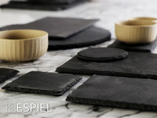Espiel Πλατώ Σερβιρίσματος από Πέτρα 27x17x3εκ.