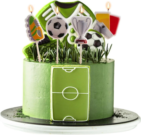 Football Kerzen Set 4 Stück Dekora