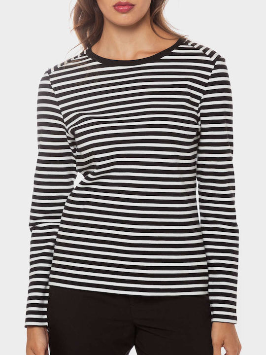 Damen Bluse Langärmelig Schwarz