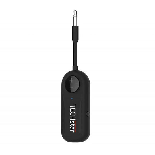 Wireless 2 În 1 Receptor Transmițător Audio Tx Rx Techstar M28 Negru Bluetooth Bt 5.3 Conector Port Audio 3.5mm