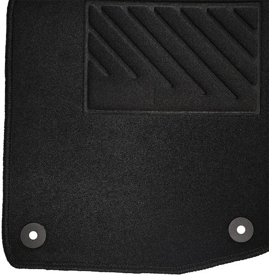 Σετ Μπροστινά και Πίσω Πατάκια 5τμχ για Peugeot 208 2012-2019 Μαύρα