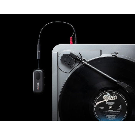 Wireless 2 În 1 Receptor Transmițător Audio Tx Rx Techstar M28 Negru Bluetooth Bt 5.3 Conector Port Audio 3.5mm