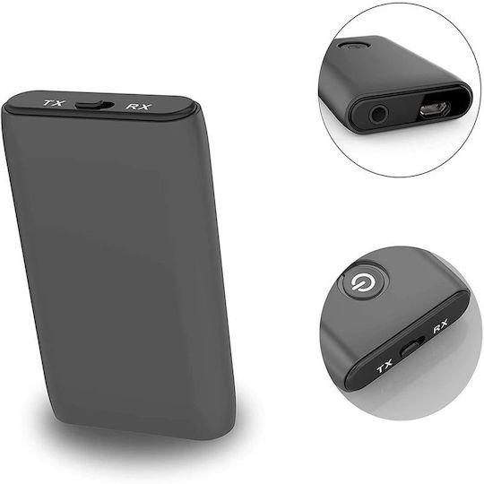 Techstar J40 Transmițător Receptor Bluetooth 5.0 Microfon Integrat Cvc Aux Baterie Integrată Handsfree Microusb