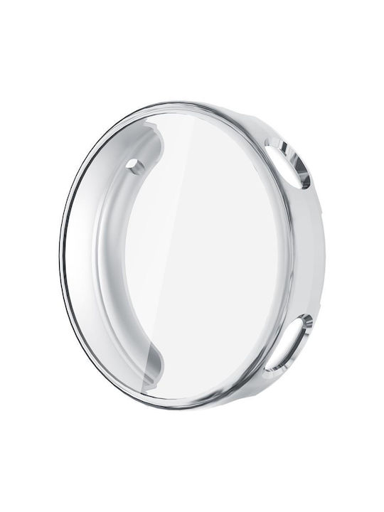 Tempered Film Integrated Silicone Case with Glass in Silver color for Huawei Watch GT 6 41mm