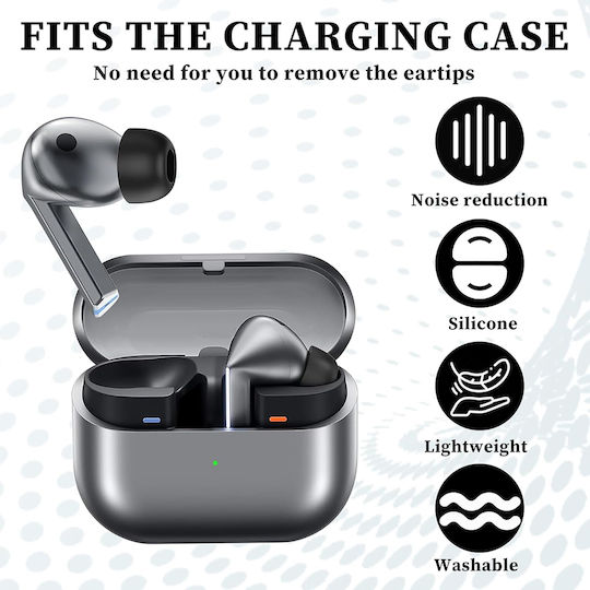 Techsuit Case Silicone in Black color for Galaxy Buds3 Pro