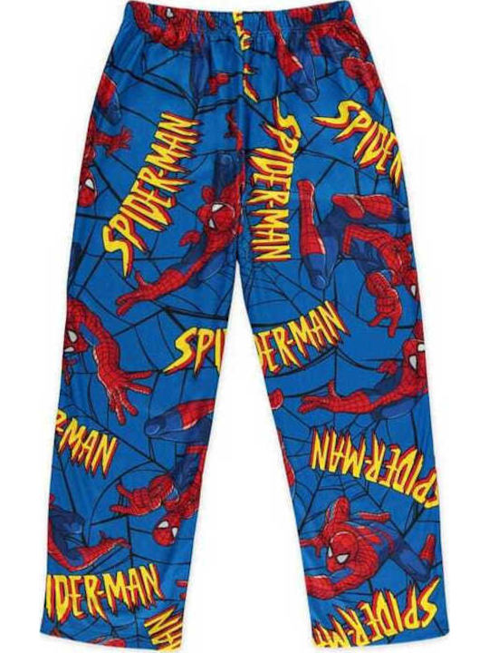 Difuzed Marvel Spiderman Зимен Мъжки Панталон За Пижама Многоцветен