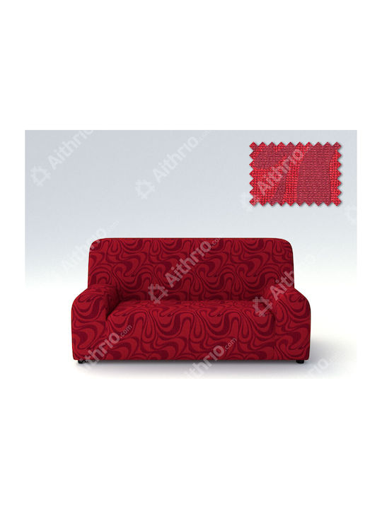 Aithrio Danubio Set of Elastic Sofa Covers Bordeaux 3pcs Διαθέσιμα-Καλύμματα