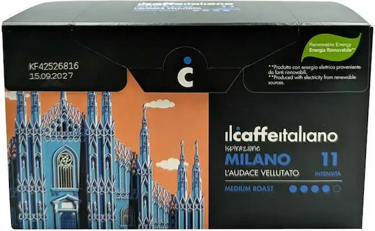 IL Caffe Italiano Kapseln Espresso Milano Kompatibel mit Maschine Nespresso 120Mützen