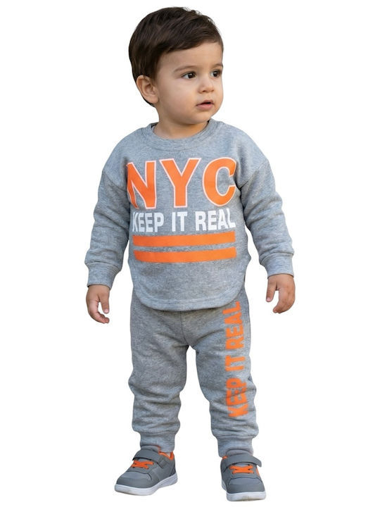 Kinder Sweatpants Set - Jogginganzug Gray 2Stück