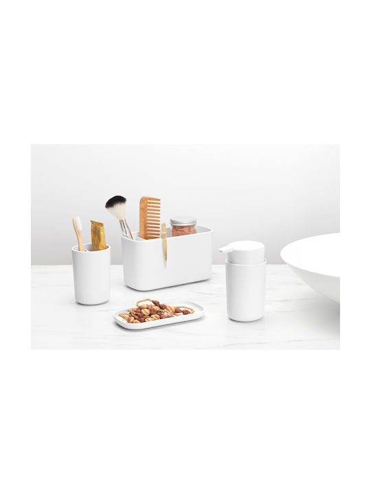 Brabantia Plastic Bathroom Accessory Set White 3pcs