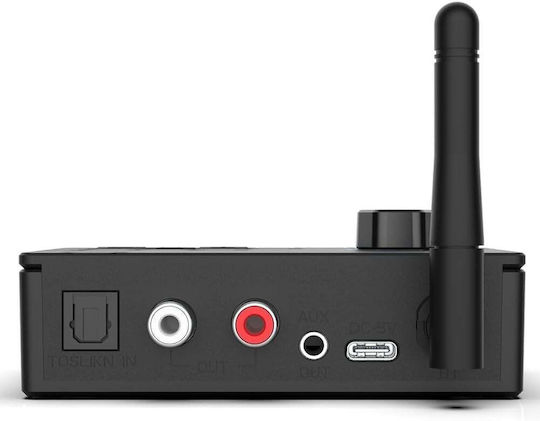 Techstar Convertor Audio Digital La Analogic Dac 192khz Bluetooth 5.4 Telecomandă Intrări Optice Ieșiri Rca Jack 3.5mm
